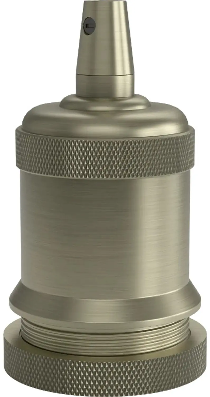Calex Peak E27 Lamphouder 60W - Mat Brons - 3x - afbeelding 2 van 5