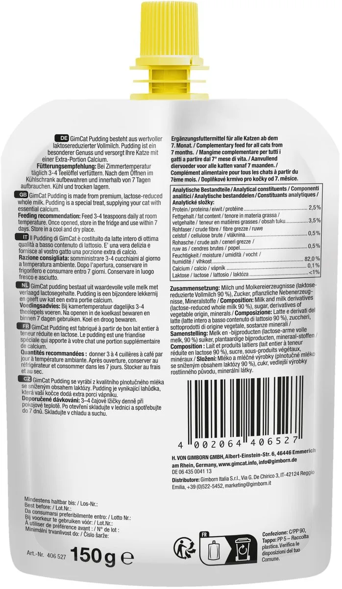 GimCat Pudding Pouch - Kattensnack - 150 g