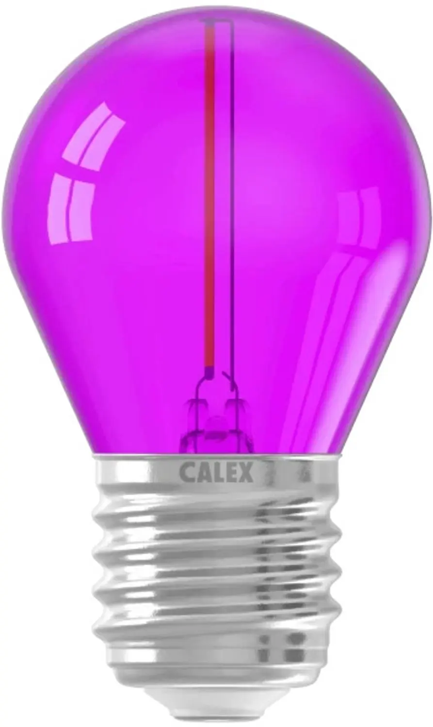 Calex E27 LED Kogellamp G45 1W - Paars - 10x - afbeelding 2 van 3