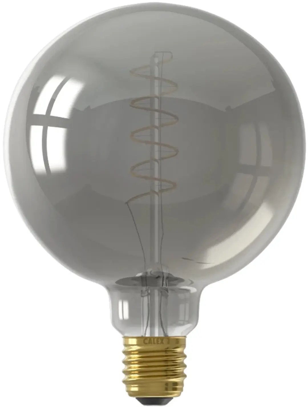Calex E27 LED Globelamp G125 - 4W 1800K - Titanium - 3x - afbeelding 2 van 3