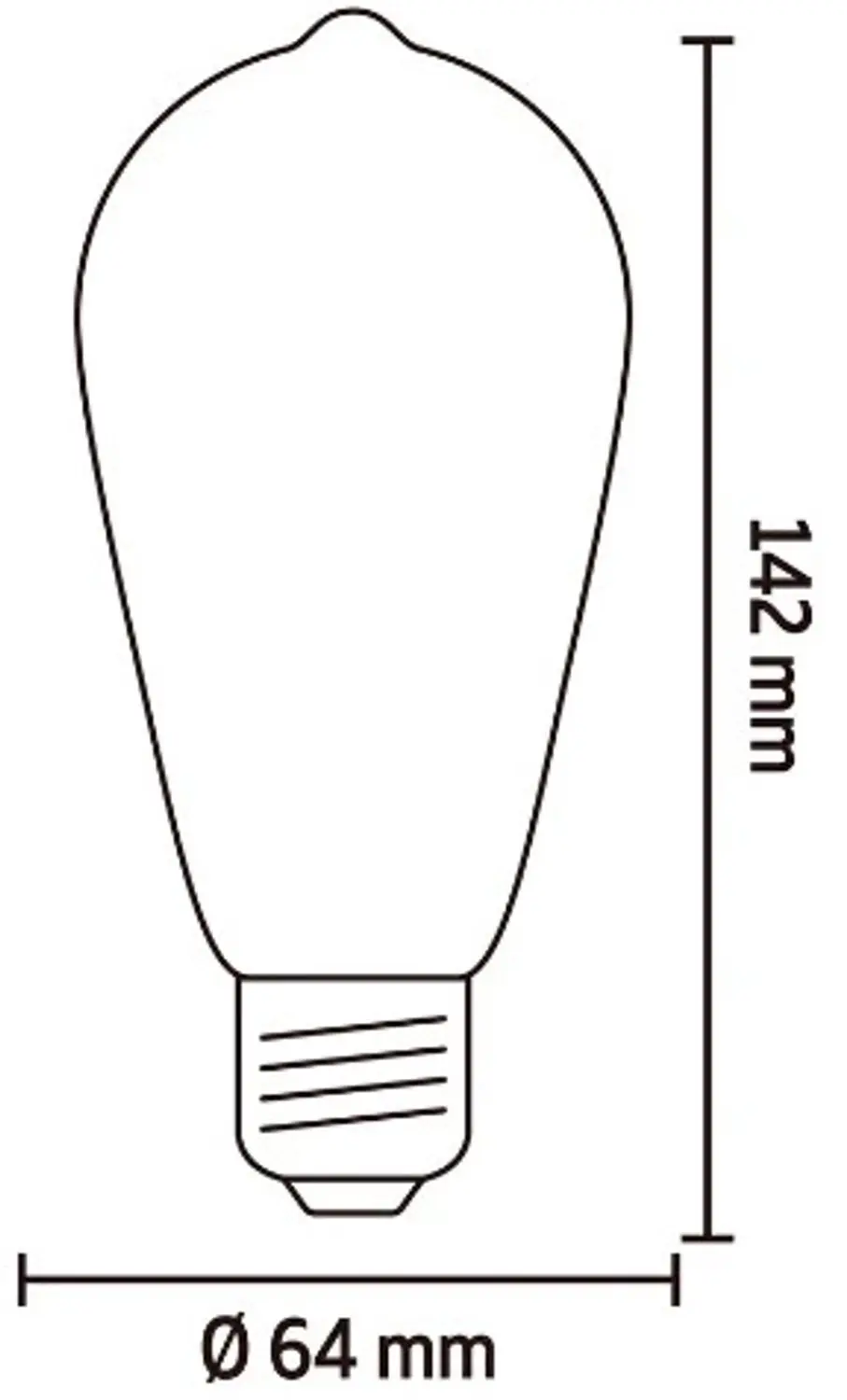 Calex Smart Rustiek ST64 Helder Flex Filament E27 - 4,9W - 5x - afbeelding 4 van 6