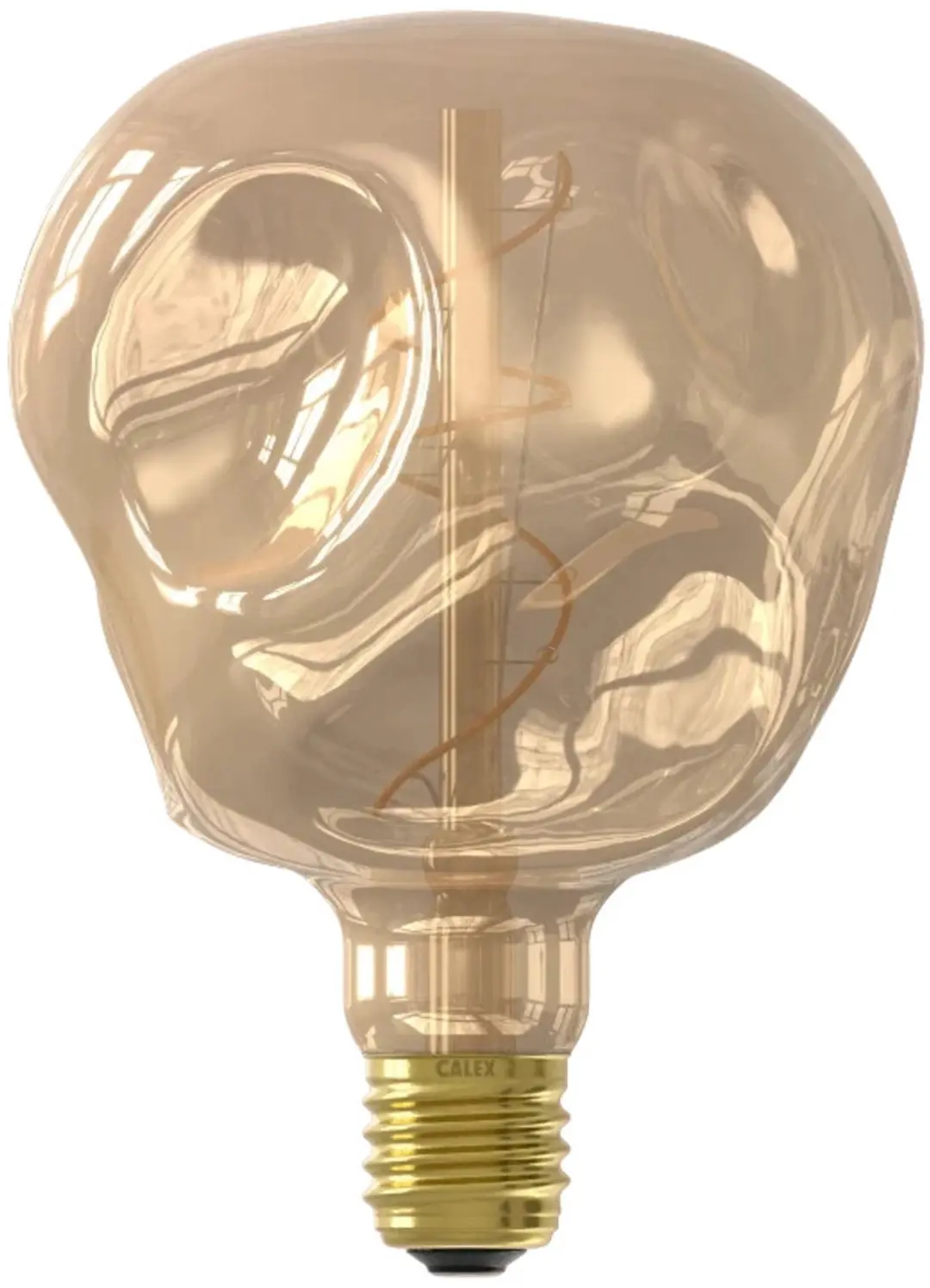 Calex Organic Neo Globelamp E27 LED 4W 1800K - Goud - 3x - afbeelding 3 van 4