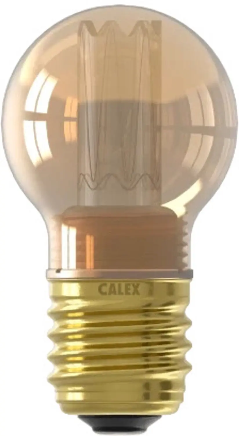 Calex E27 LED Kogellamp 2.3W 1800K Dimbaar - Goud - 5x - afbeelding 3 van 3