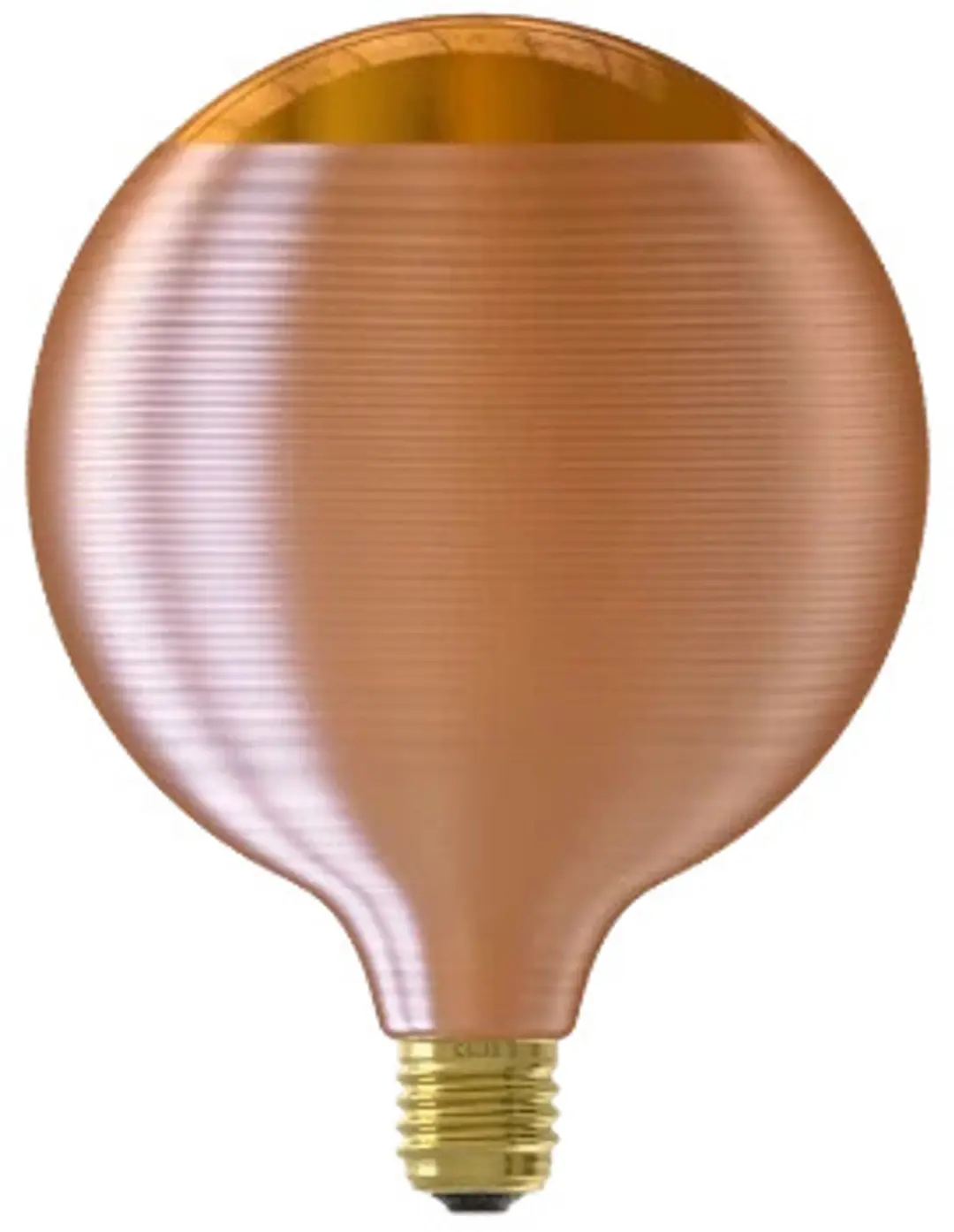 Calex E27 LED Globelamp Silk Goud - 4W - 1800K - 3x - afbeelding 2 van 3