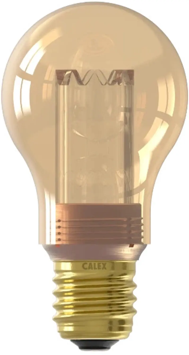 Calex E27 LED Lamp Glassfiber Goud 3.5W 1800K - 5x - afbeelding 2 van 2