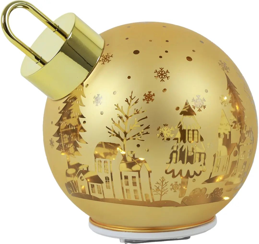 Roterende Kerstbal Goud LED Jary S 12x12x14.5cm