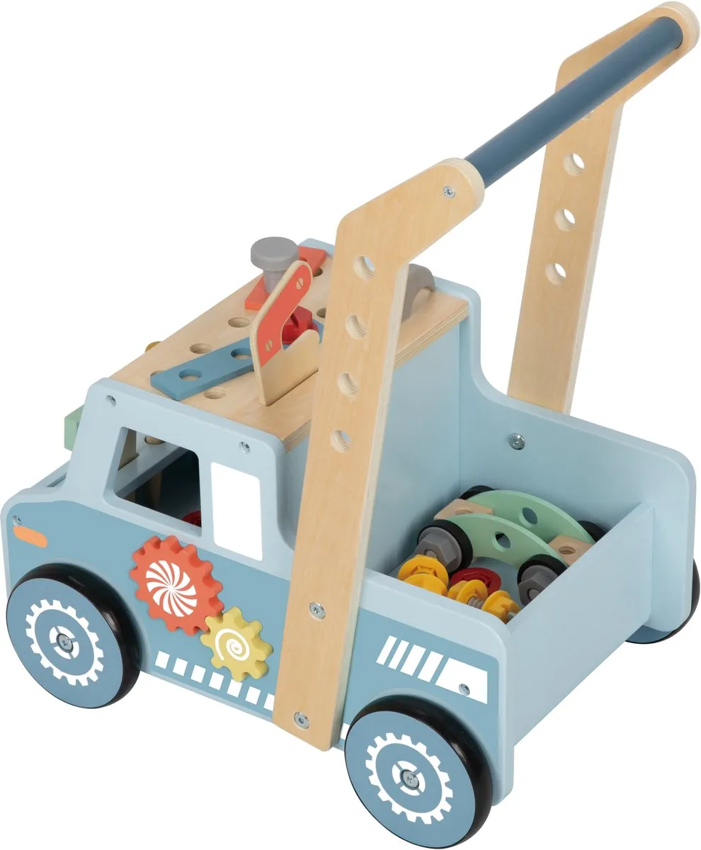 Tooky Toy Houten Klus Loopwagen - Multicolor