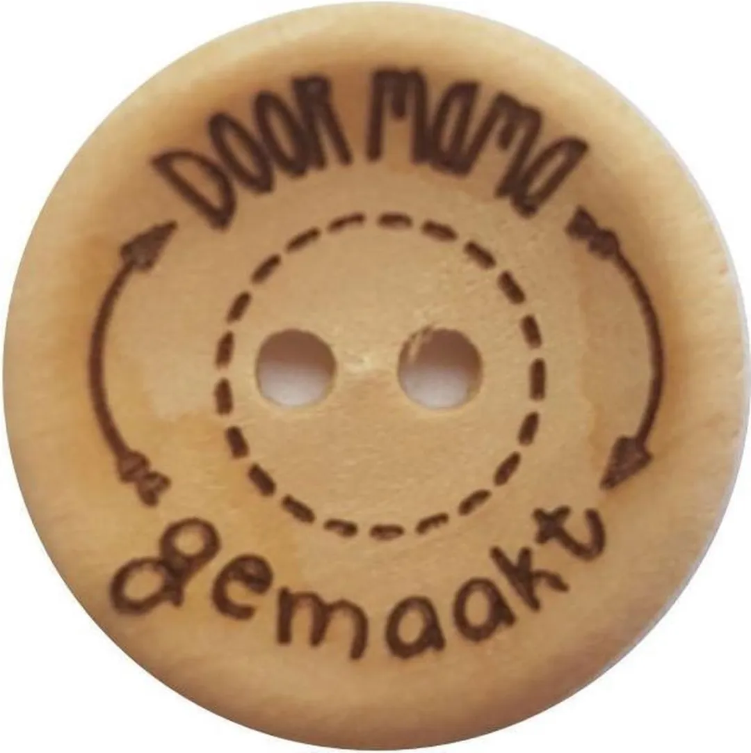 Durable Houten Knopen 30mm - Eiken - 2 Stuks