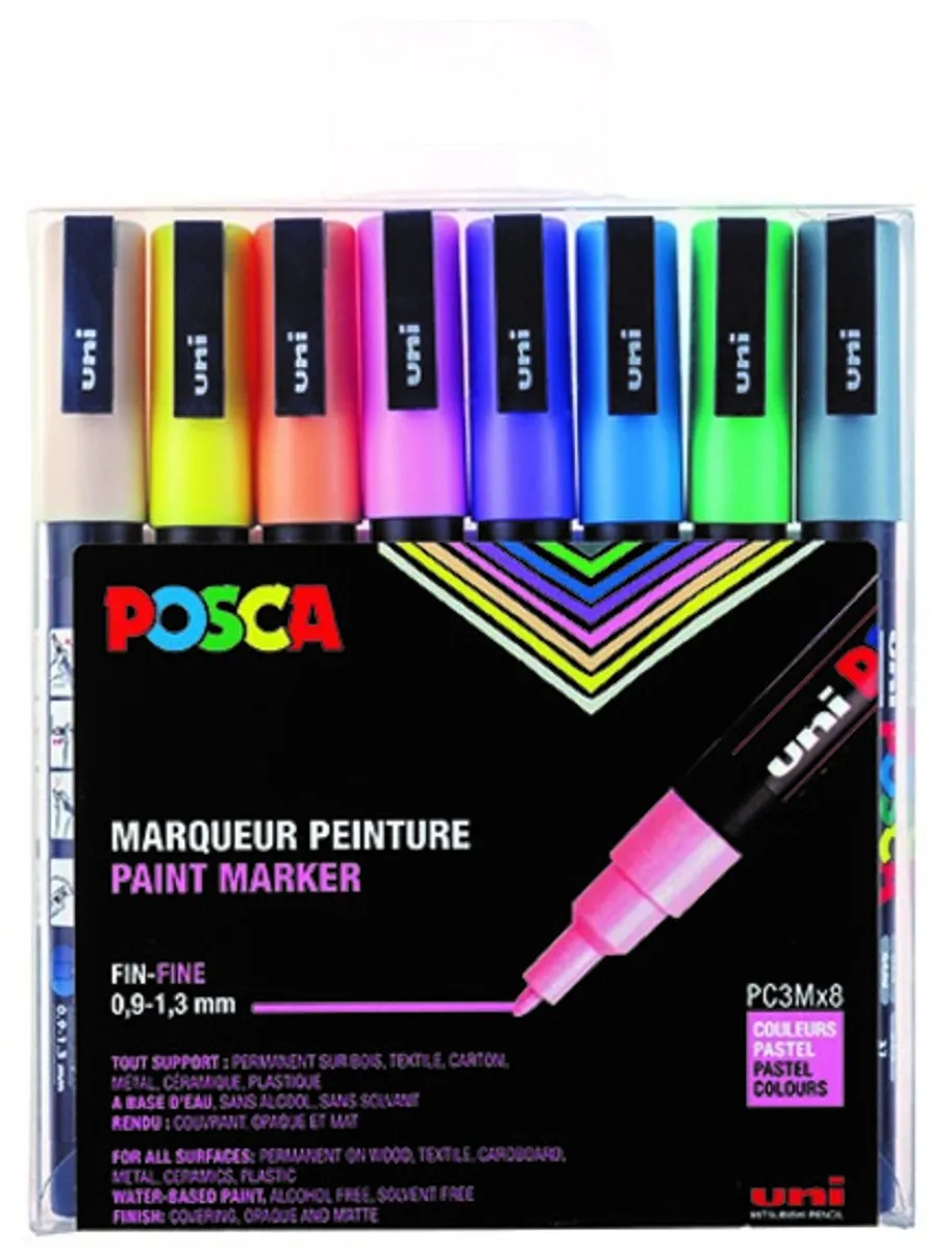 Posca PC-3M Paintmarker - 8 Stuks Assorti