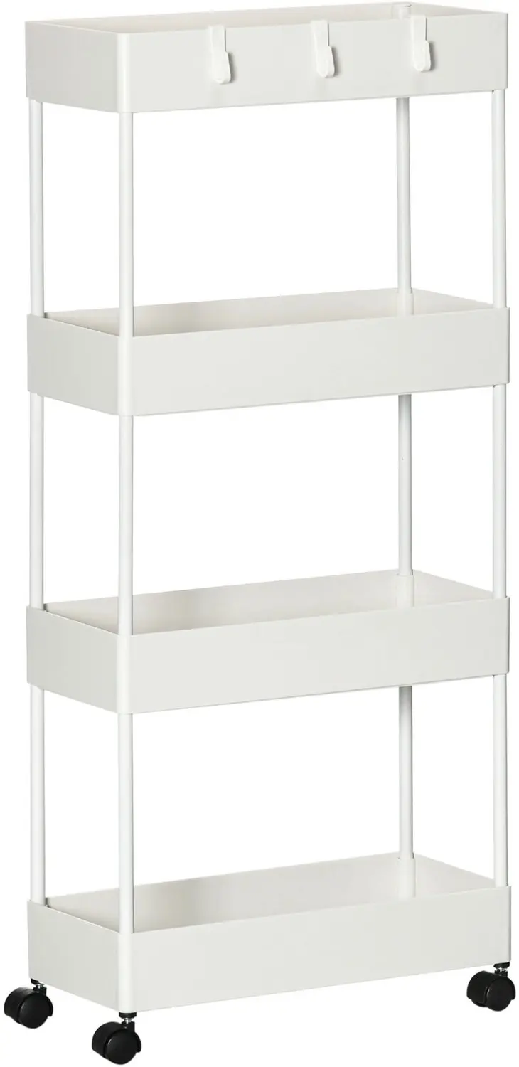 HOMCOM-Gebruikswagen-ABS-40x19x90cm-Wit