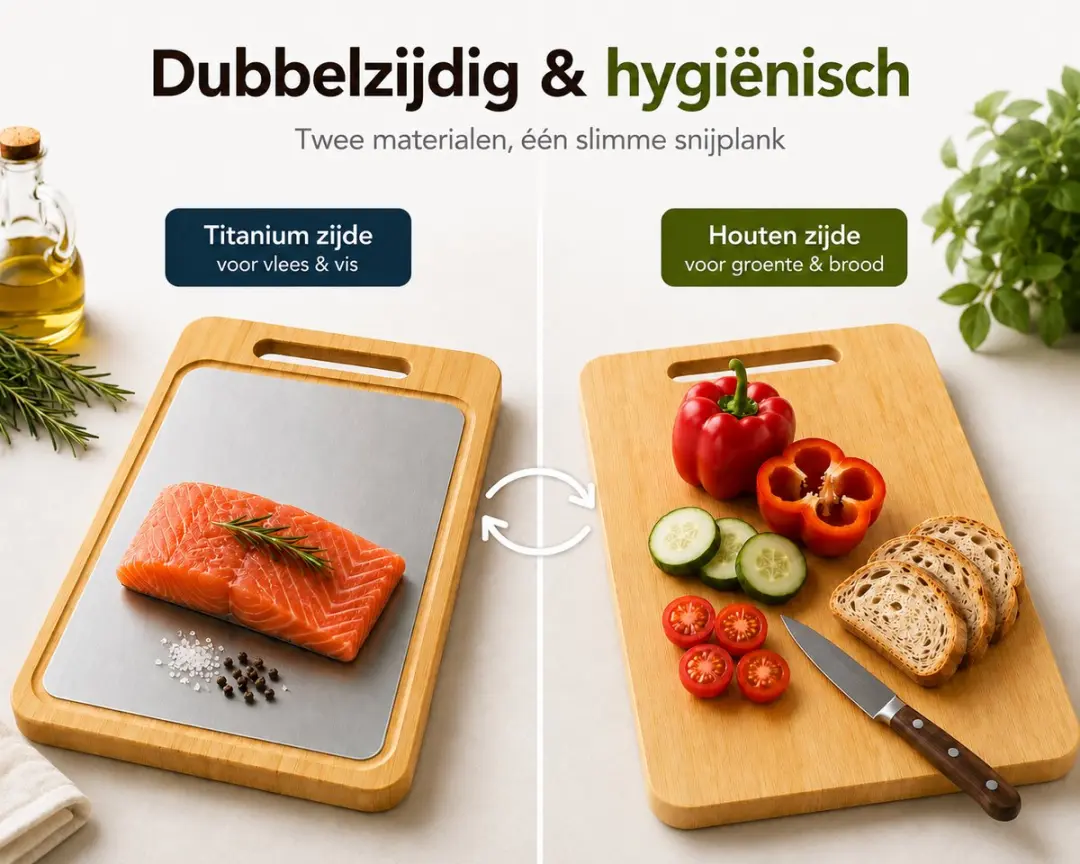 Houten Snijplank Bamboe Dubbelzijdig