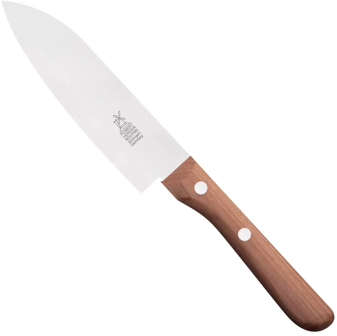 Robert Herder Kleine santoku met kersenhouten heft en lemmet van 12,5 cm