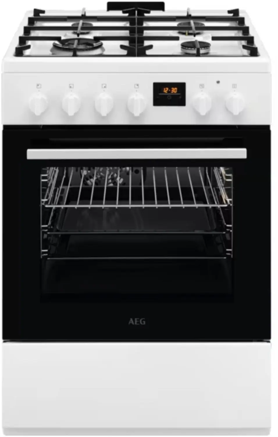AEG GasFornuis CKB64413BW wit