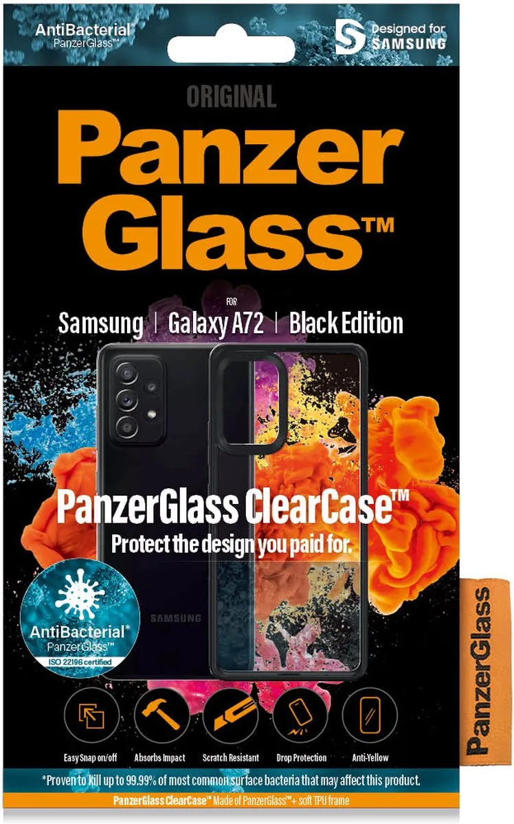 PanzerGlass ClearCase PZ-0296 - Samsung Galaxy A72 - Transparant