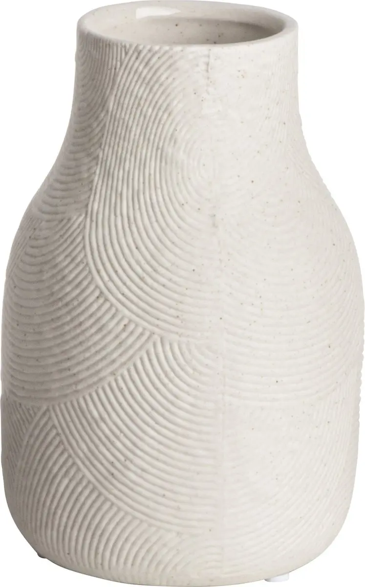 Vaas Lijnen Ø9,3X14,3 cm Wit