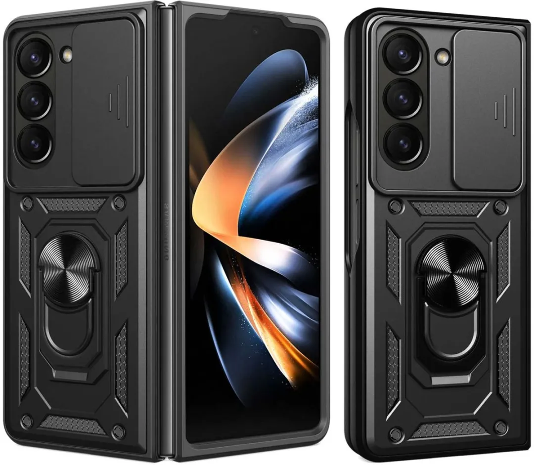 Imoshion Hoesje Samsung Galaxy Z Fold 6 - Ring Flip Backcover - Zwart