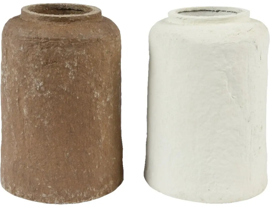 Kaemingk papieren vaas 2 kleuren assorti Ø 15,5 cm