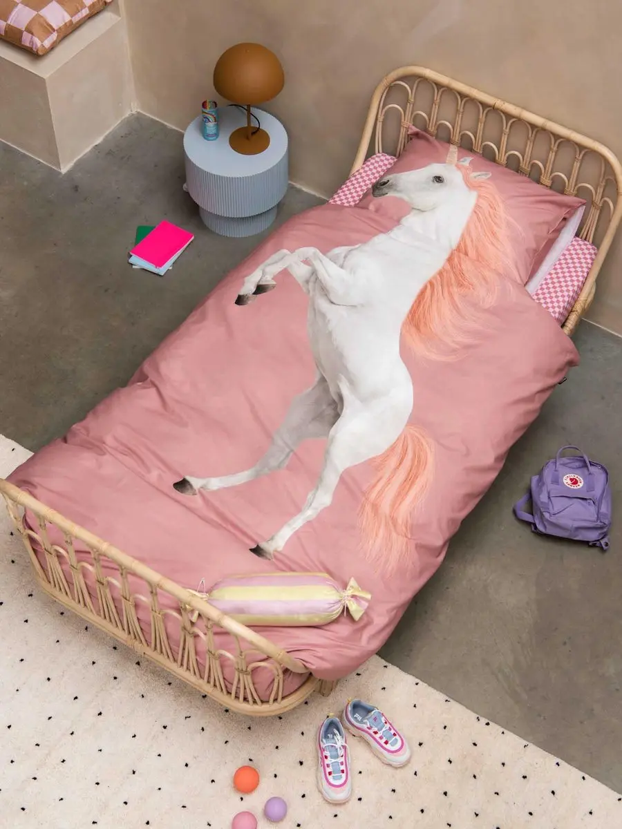 Snurk dekbedovertrek Unicorn dusty pink 140x200/220