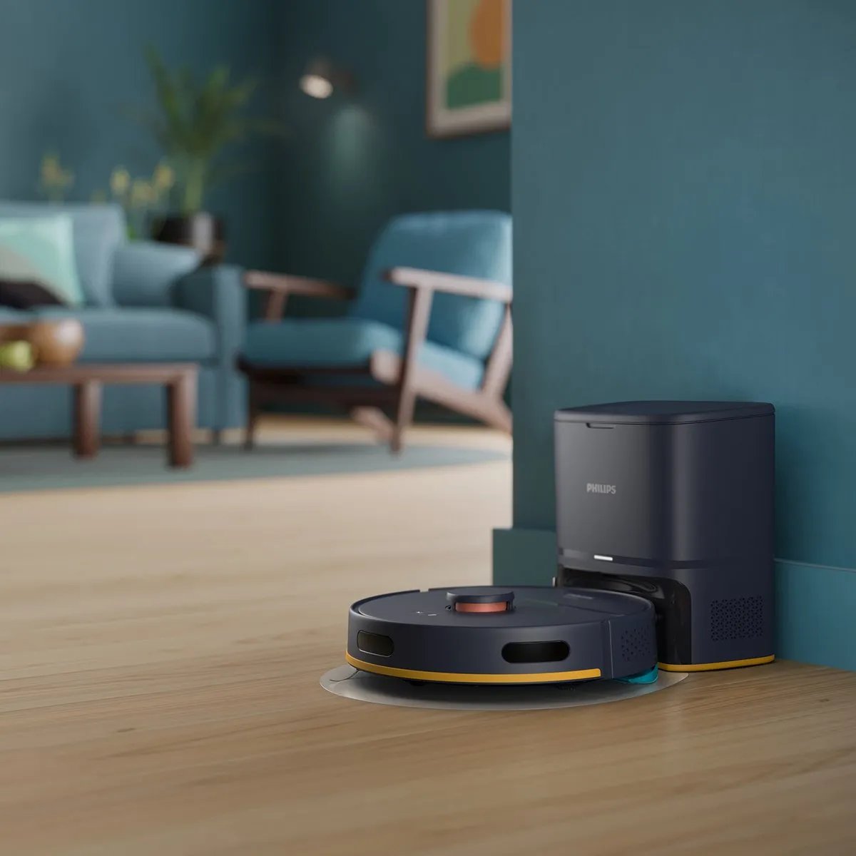 Philips HomeRun 2000 XU2100/15 Robotstofzuiger met Dweilfunctie - Grijs