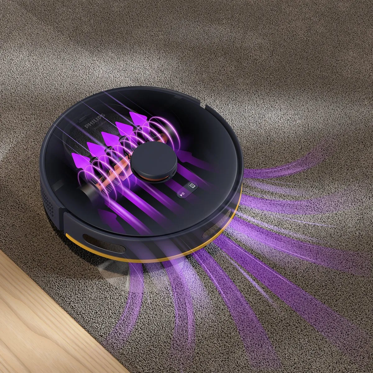 Philips HomeRun 2000 XU2100/15 Robotstofzuiger met Dweilfunctie - Grijs