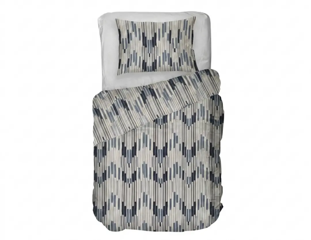 Kayori Zoya Dekbedovertrek - Eenpersoons - 140x200/220 cm - Blauw