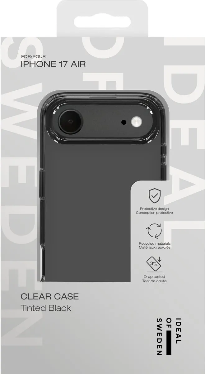 iDeal of Sweden Clear Case iPhone 17 Air - Tinted Black - afbeelding 6 van 6