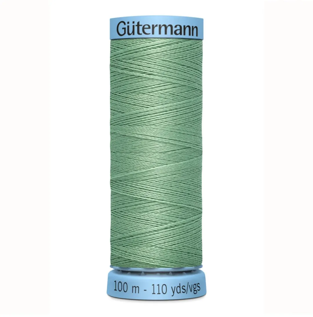 Gutermann Zijde Garen 913 - 100m - Zwart/Grijs/Wit