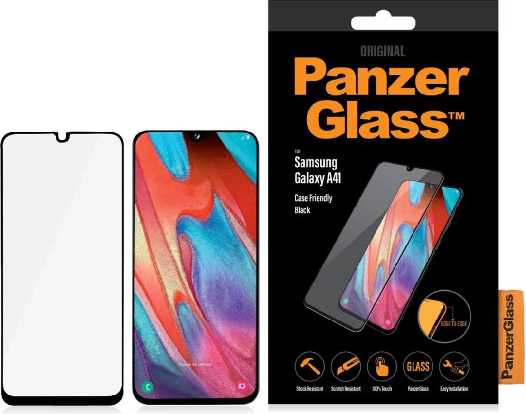 PanzerGlass PZ-7217 Screenprotector Samsung Galaxy A41 - Zwart