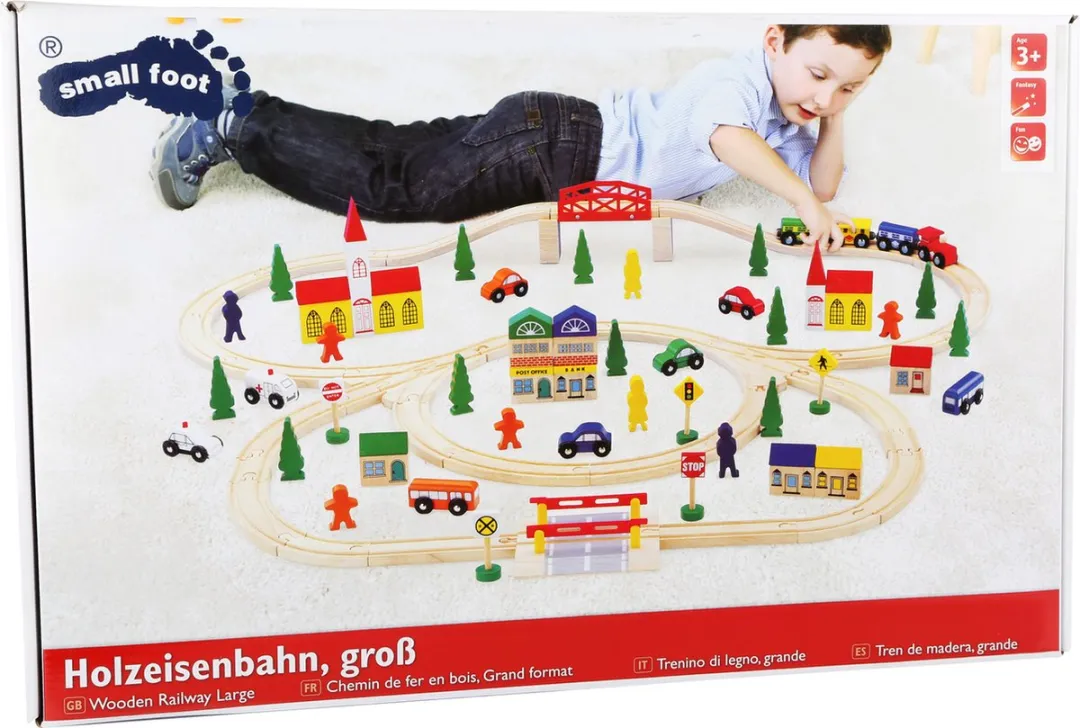 Small Foot Wooden Railway Large - 100 Stuks - afbeelding 2 van 2