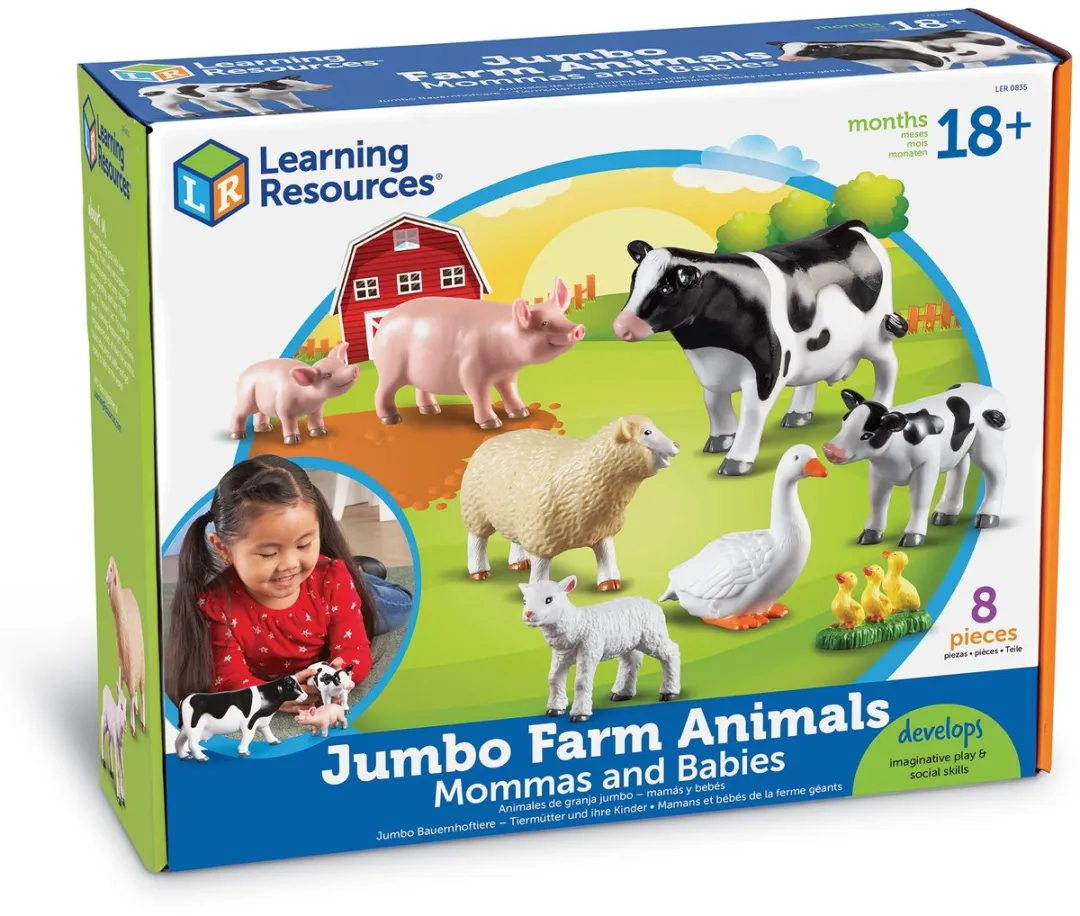 Learning Resources Jumbo Boerderij Dieren - LER0694 - Multicolor