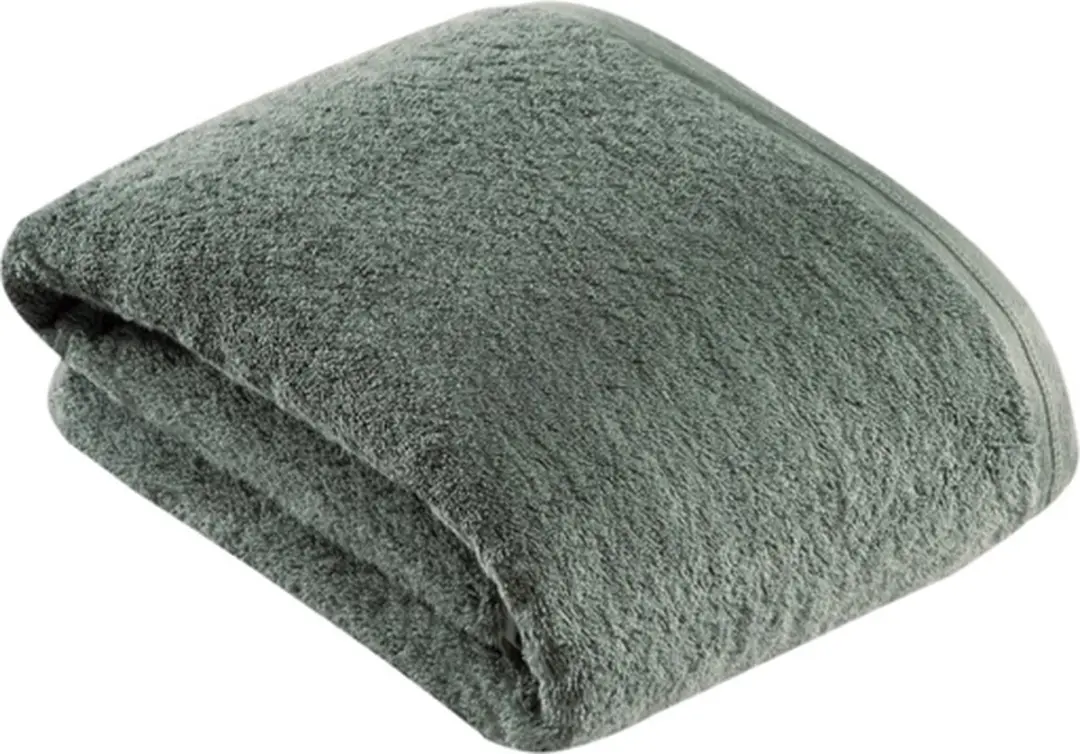 Vossen handdoek vegan life groen sage 60/110cm