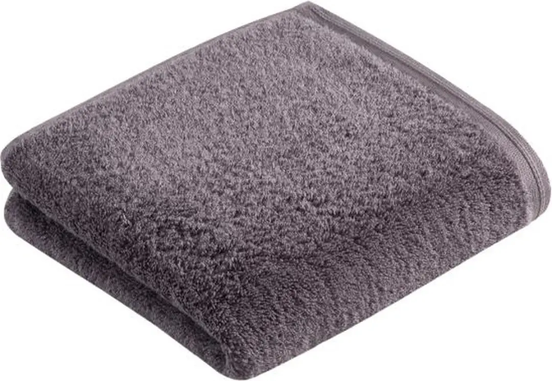 Vossen Vegan Life Handdoek 60x110cm - Donkergrijs - afbeelding 2 van 2
