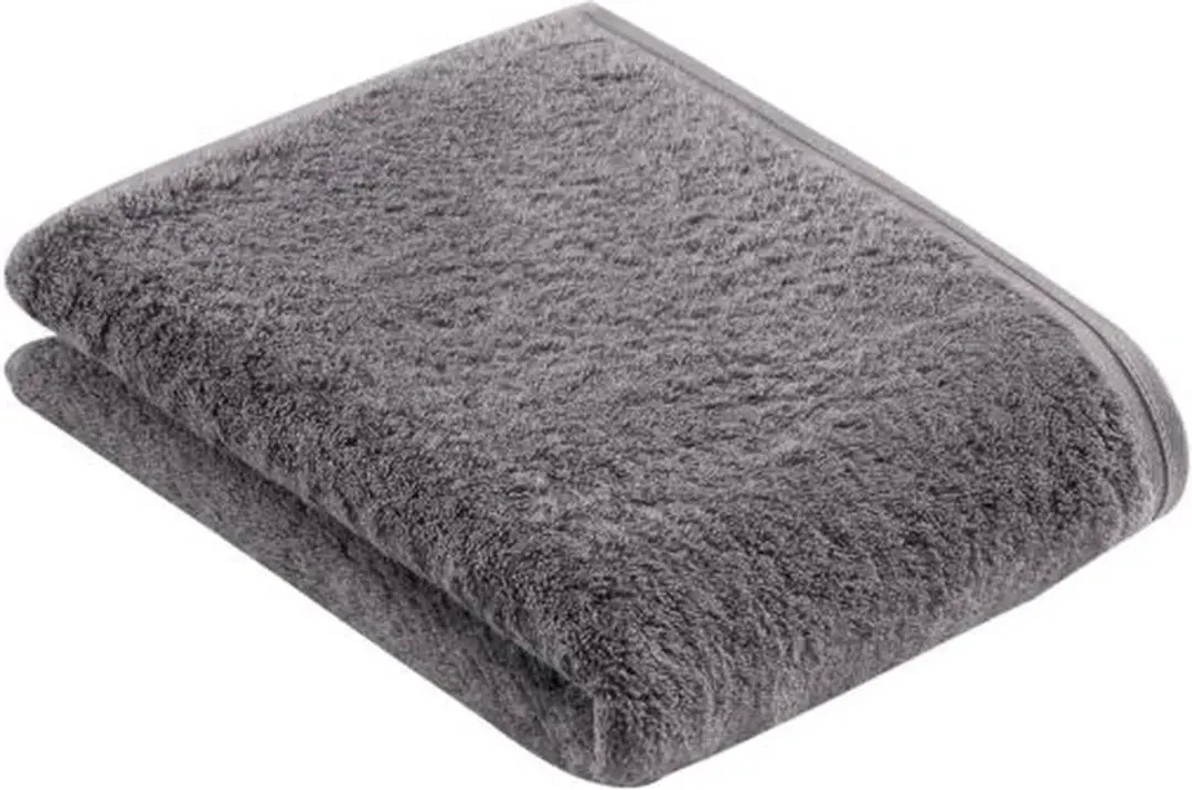 Vossen Vegan Life Douchelaken 67x140cm - Donkergrijs - afbeelding 2 van 2