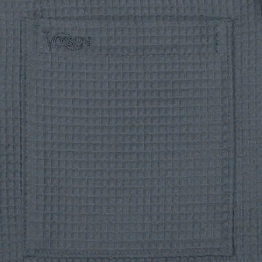 Vossen Rom Badjas (flanell) - Antraciet - M - afbeelding 3 van 4