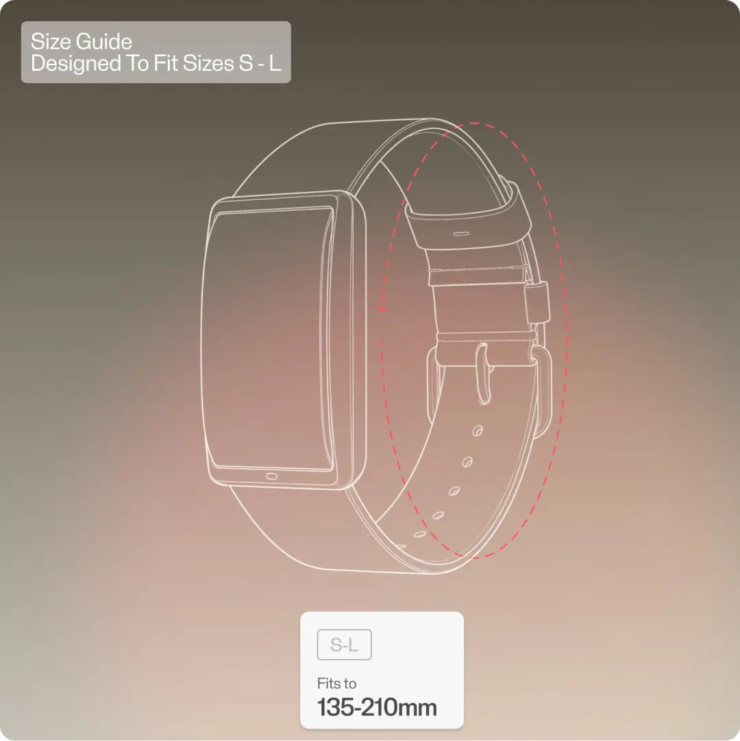 Polar Loop Horlogeband Leer Bruin - S-L - afbeelding 2 van 4