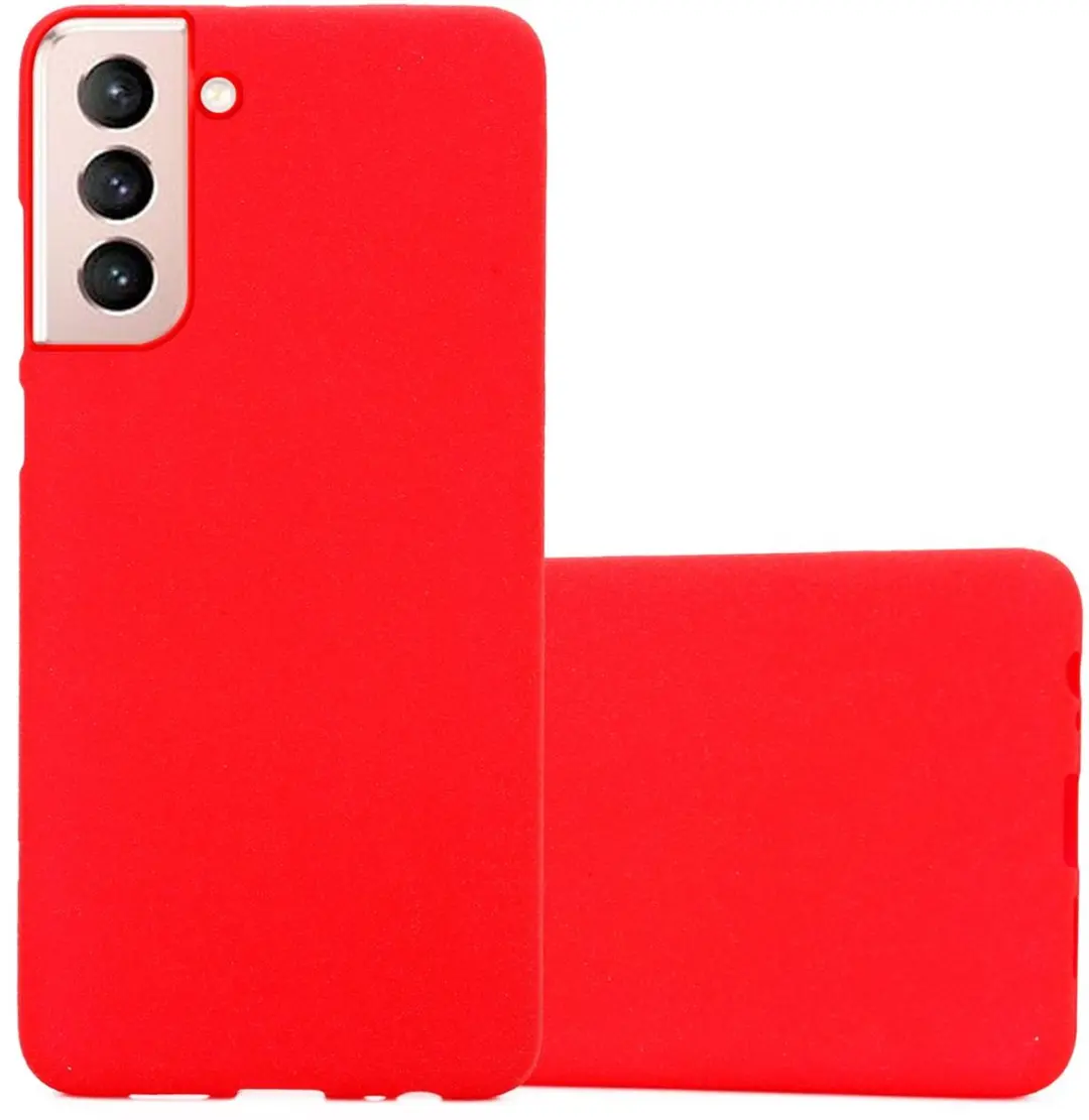 Cadorabo Hoesje geschikt voor Samsung Galaxy S21 5G in FROST ROOD