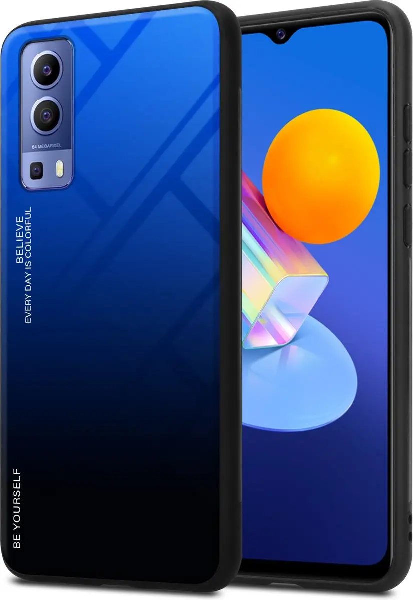 Cadorabo Hoesje geschikt voor Vivo Y52 5G / Y72 5G in BLAUW