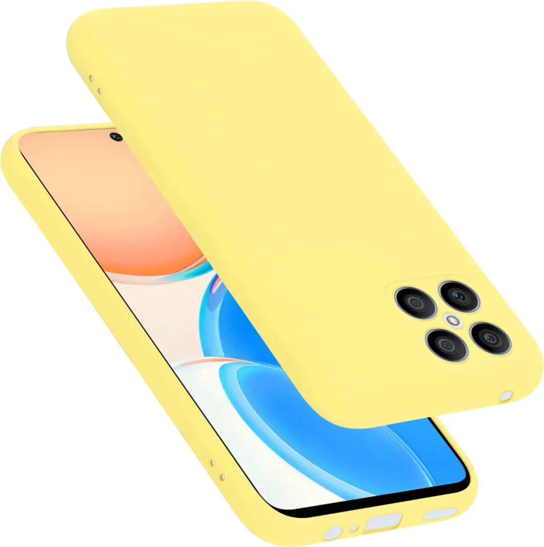 Cadorabo Hoesje geschikt voor Honor X8 in LIQUID GEEL