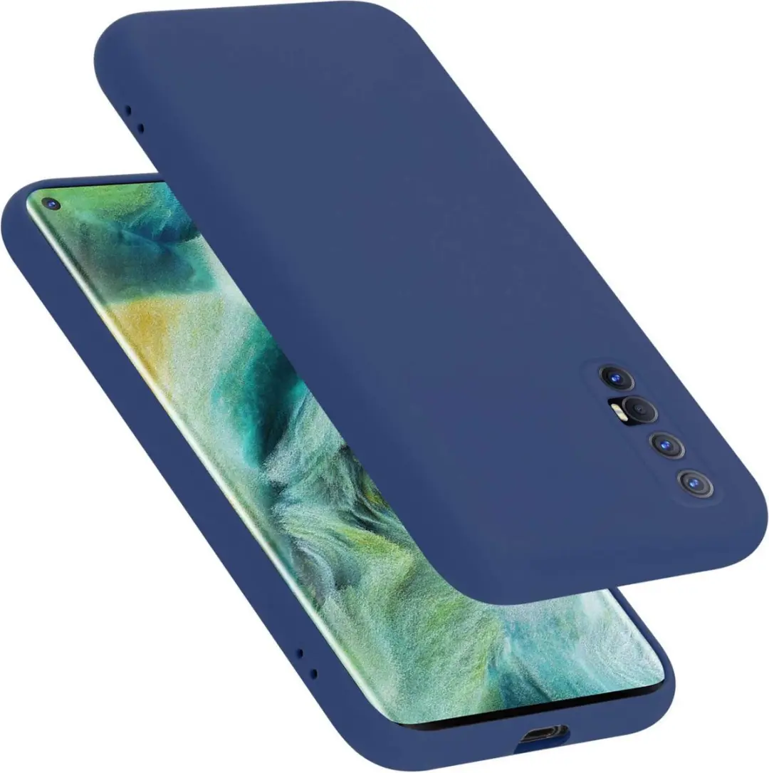 Cadorabo Hoesje geschikt voor Oppo FIND X2 NEO in LIQUID BLAUW