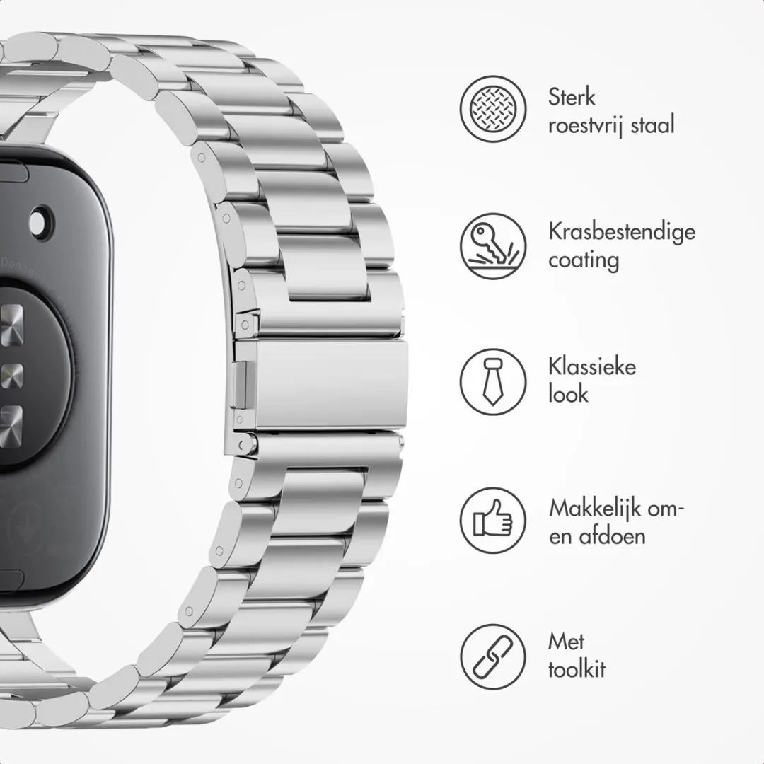 Imoshion Stalen Bandje Huawei Watch Fit 3 - Zilver
