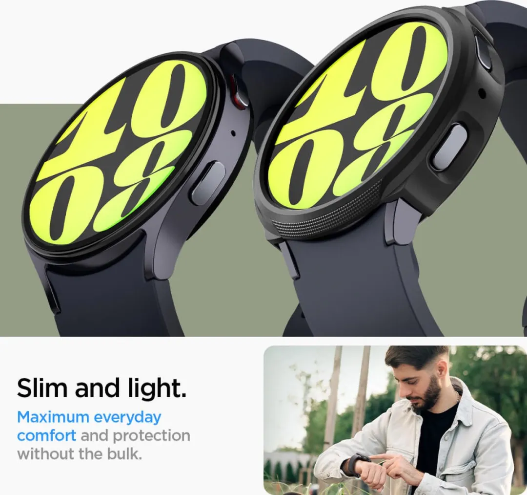 Spigen Hoesje Samsung Galaxy Watch 4 40mm - Liquid Air - Zwart