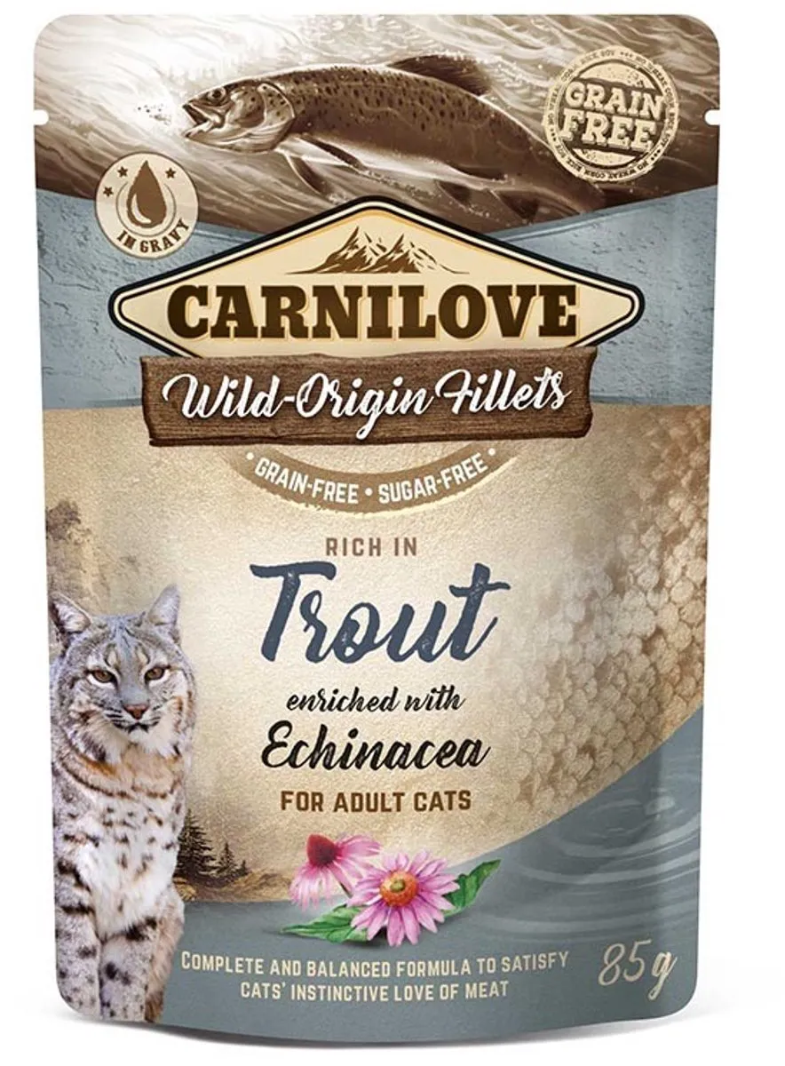 Carnilove Cat Pouch Forel met Echinacea 85g