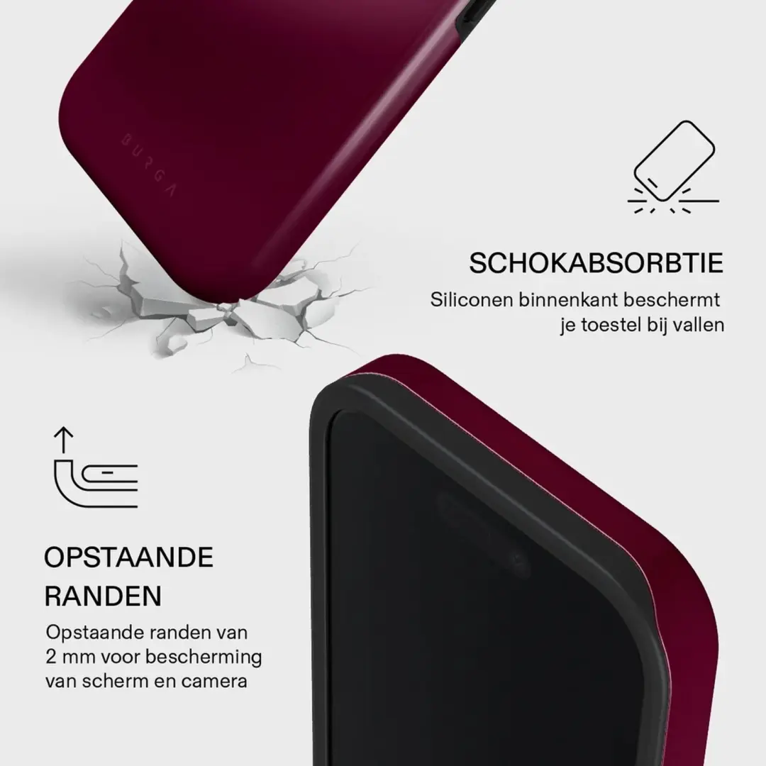 Burga Tough Backcover MagSafe iPhone 16 - Dark Cherry - afbeelding 2 van 2