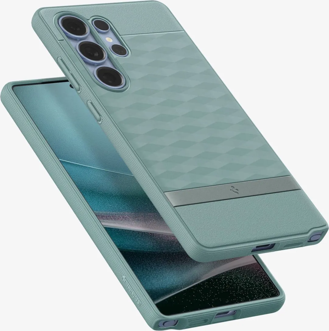 Spigen Parallax MagFit Hoesje S25 Ultra - Groen - MagSafe
