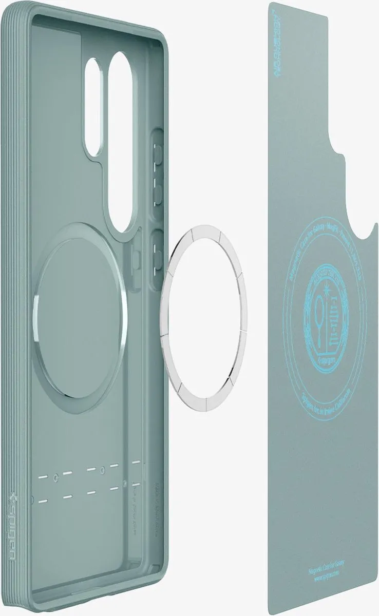 Spigen Parallax MagFit Hoesje S25 Ultra - Groen - MagSafe