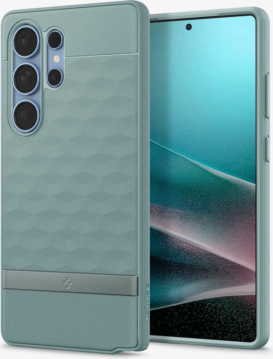 Spigen Parallax MagFit Hoesje S25 Ultra - Groen - MagSafe