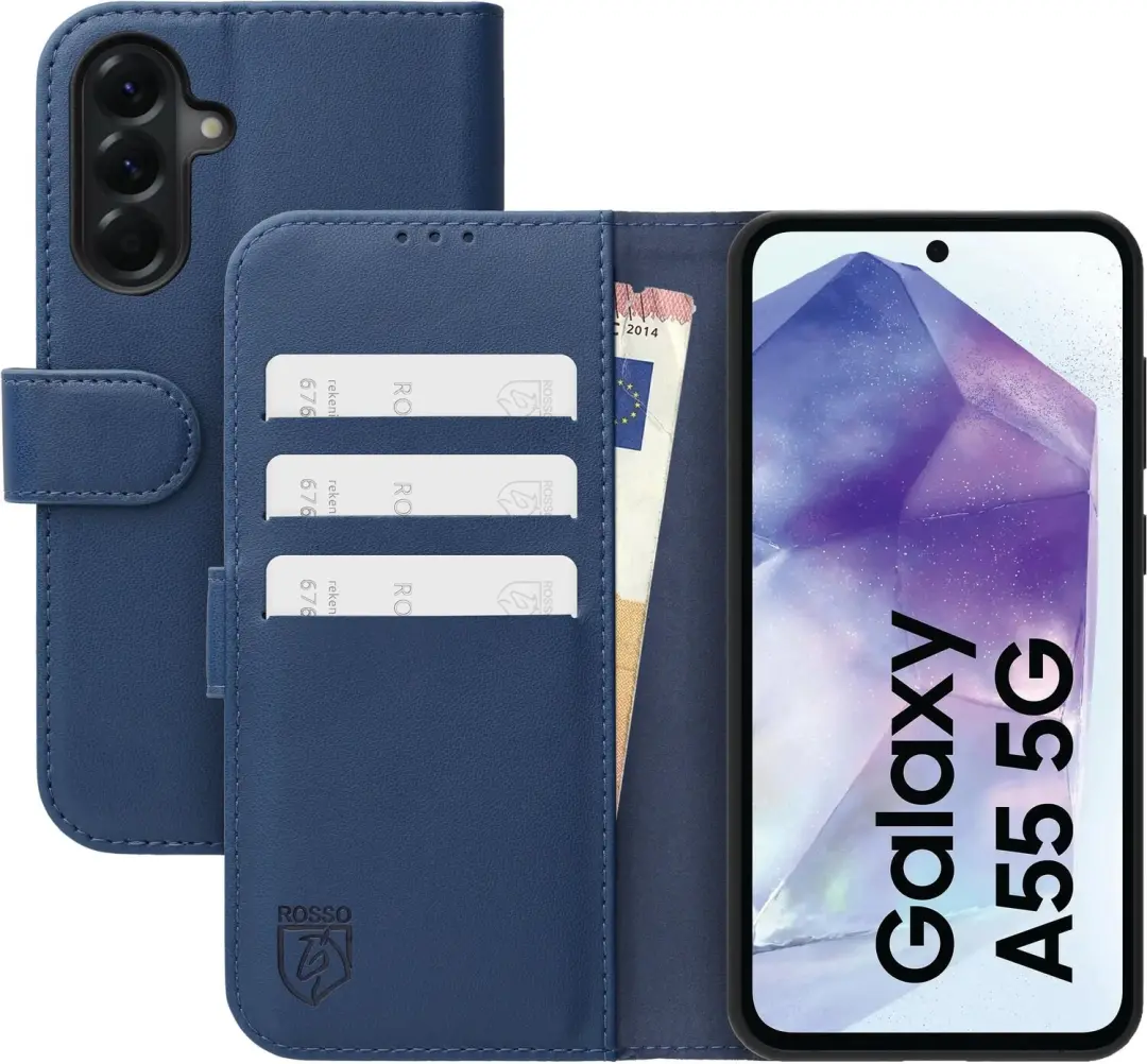 Rosso Element Modern Hoesje Geschikt voor Samsung Galaxy A55