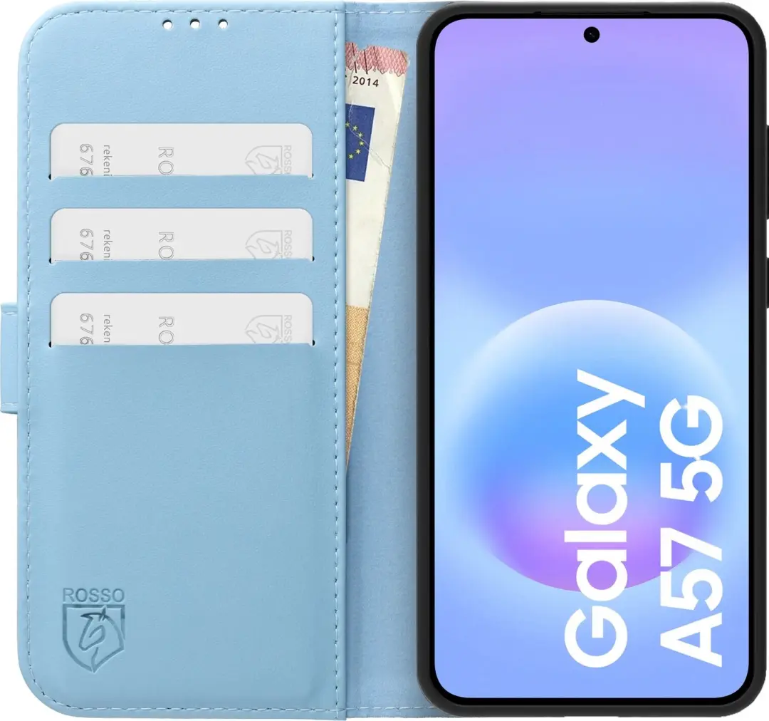 Rosso Element Modern Hoesje Galaxy A57 - Lichtblauw - afbeelding 3 van 5