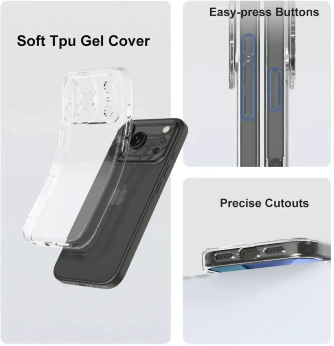 Transparant Dun TPU Hoesje iPhone 18 Pro Max - afbeelding 4 van 6