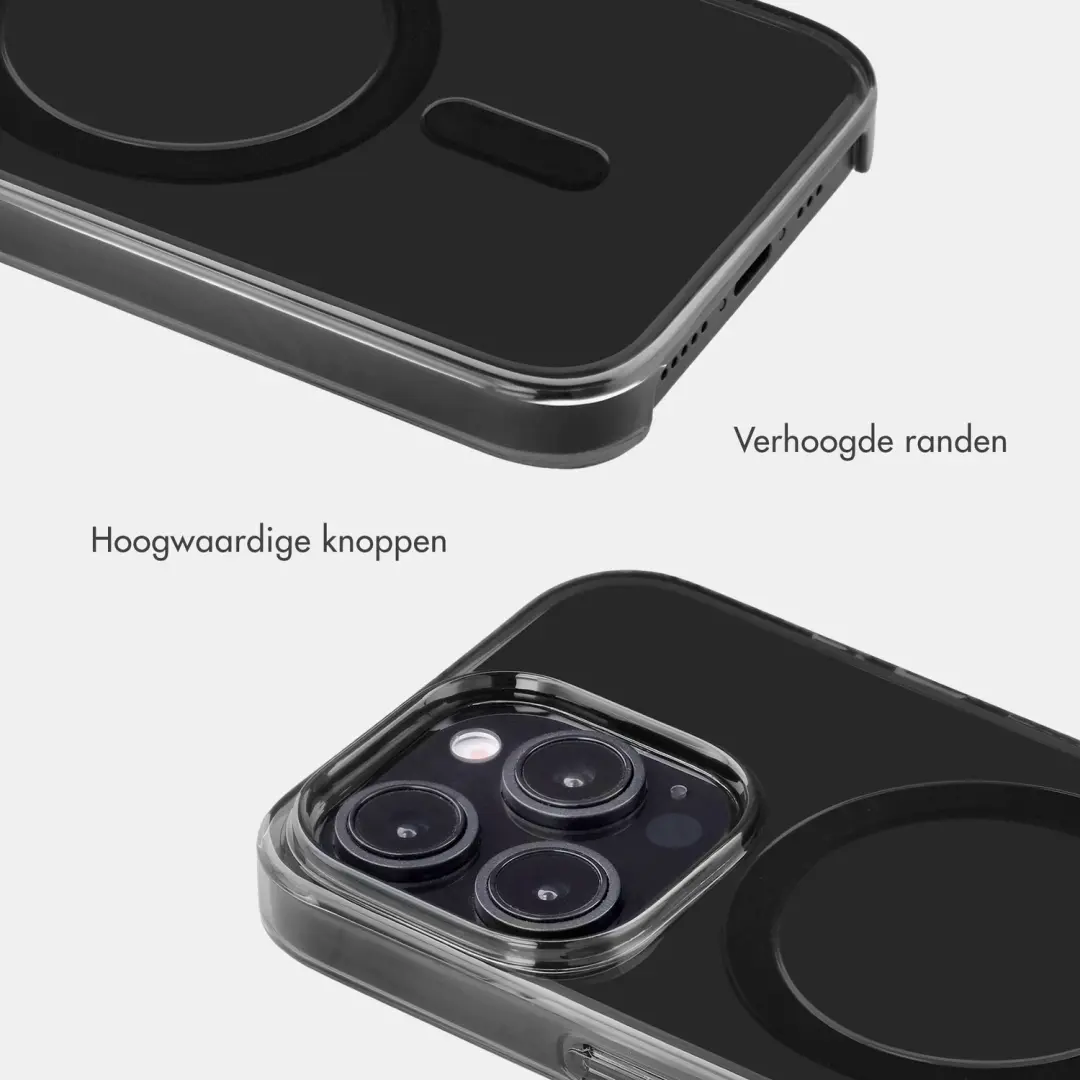 Accezz Lite Backcover iPhone 15 Pro MagSafe - Smokey Clear - afbeelding 5 van 6